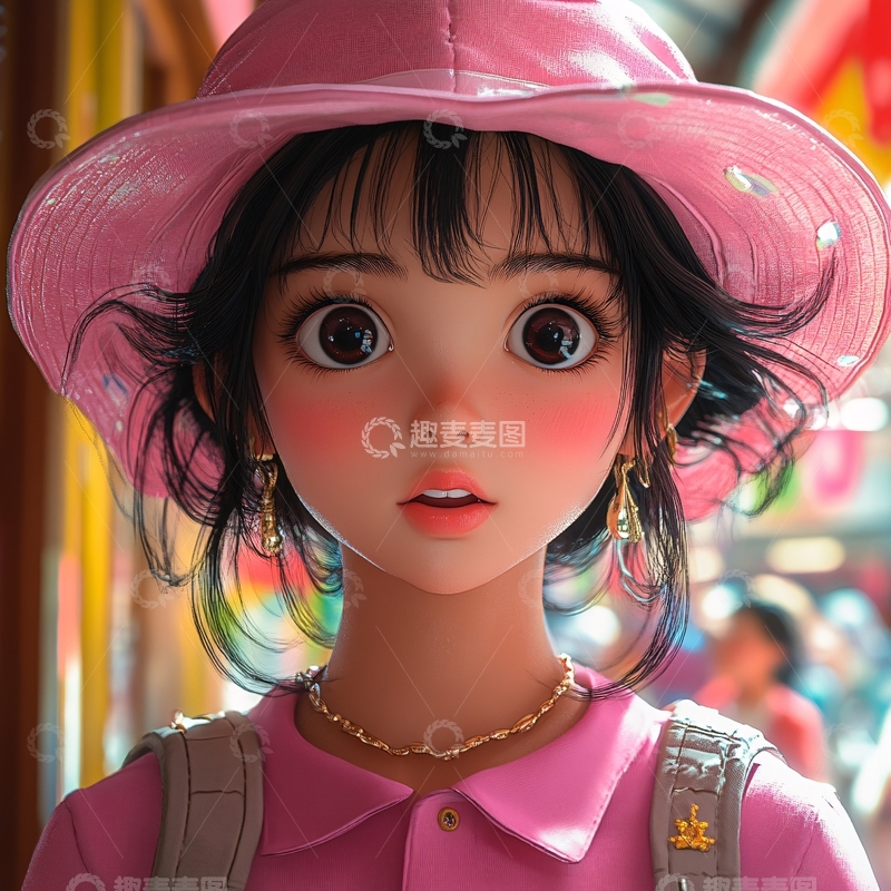 高清大图下载【趣麦麦图】小女孩儿插7