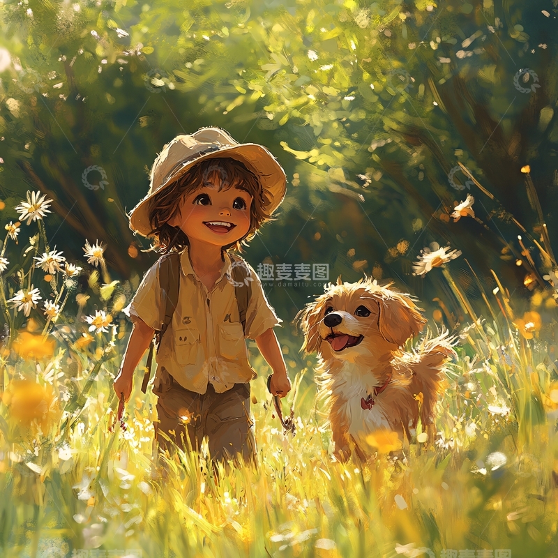 高清大图下载【趣麦麦图】治愈系儿插4