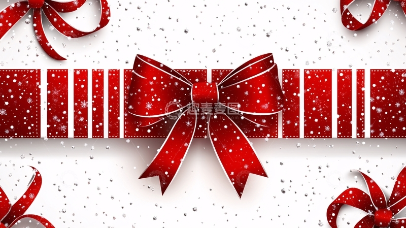高清大图下载【趣麦麦图】红色丝带6