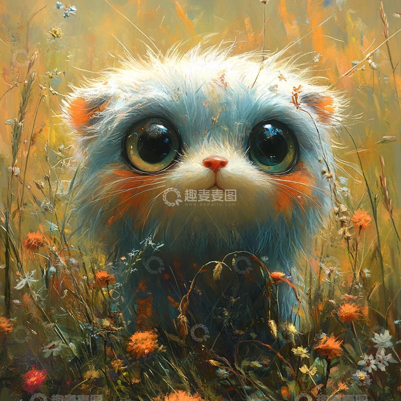高清大图下载【趣麦麦图】毛茸茸风格插画3