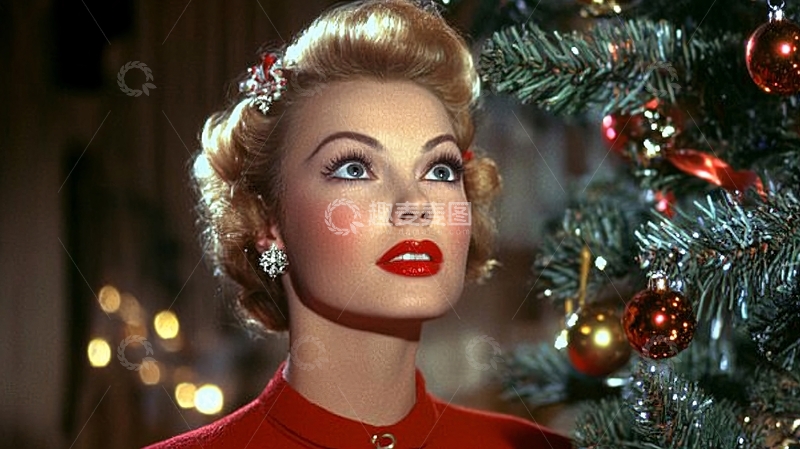 高清大图下载【趣麦麦图】圣诞节美女2