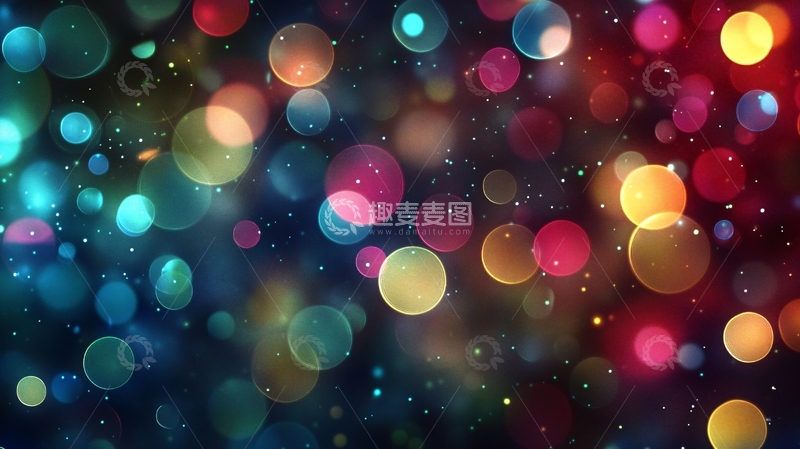 高清大图下载【趣麦麦图】绚丽光晕光斑唯美背景2