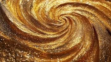 金色漩涡抽象素材6