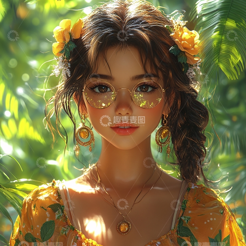 高清大图下载【趣麦麦图】写实人物插画11