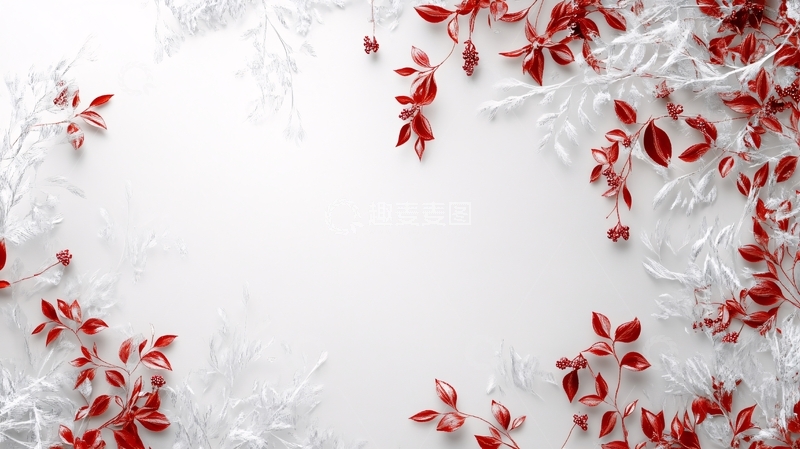 高清大图下载【趣麦麦图】红色树叶桌面6