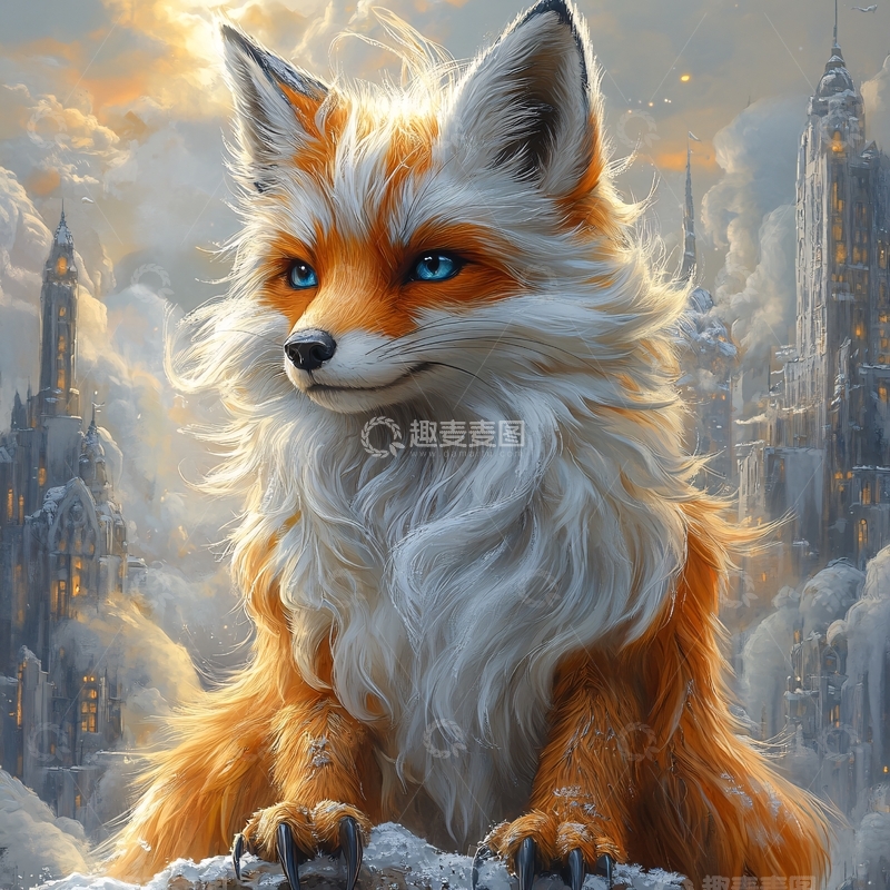 高清大图下载【趣麦麦图】小狐狸临摹39
