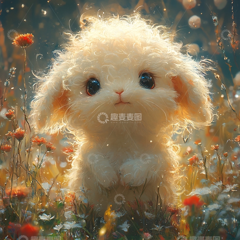 高清大图下载【趣麦麦图】毛茸茸风格插画5