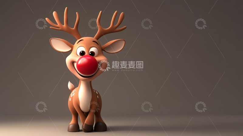 高清大图下载【趣麦麦图】马鹿卡通形象设计