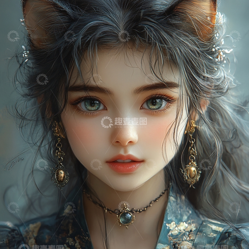 高清大图下载【趣麦麦图】写实人物插画16