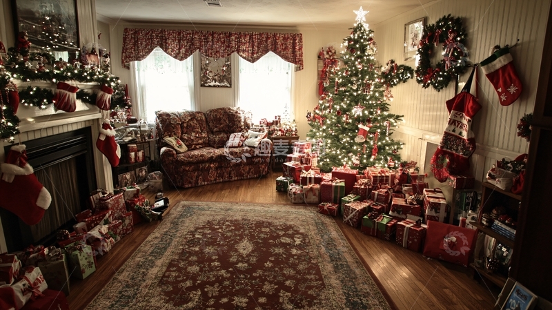 高清大图下载【趣麦麦图】圣诞居家布置1