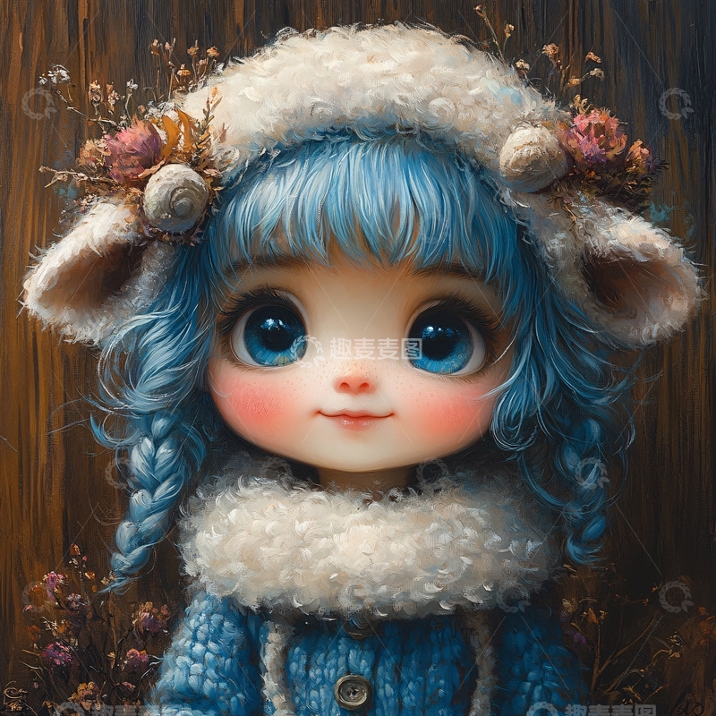 高清大图下载【趣麦麦图】写实白羊男孩3