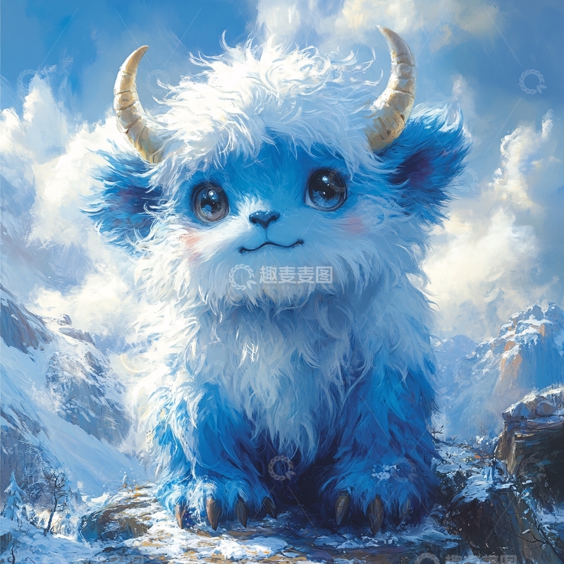 高清大图下载【趣麦麦图】毛茸茸风格插画9
