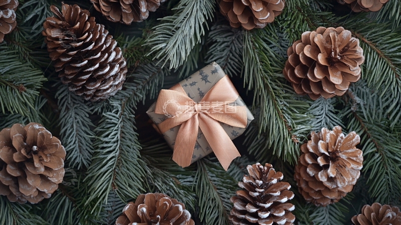 高清大图下载【趣麦麦图】礼物松果