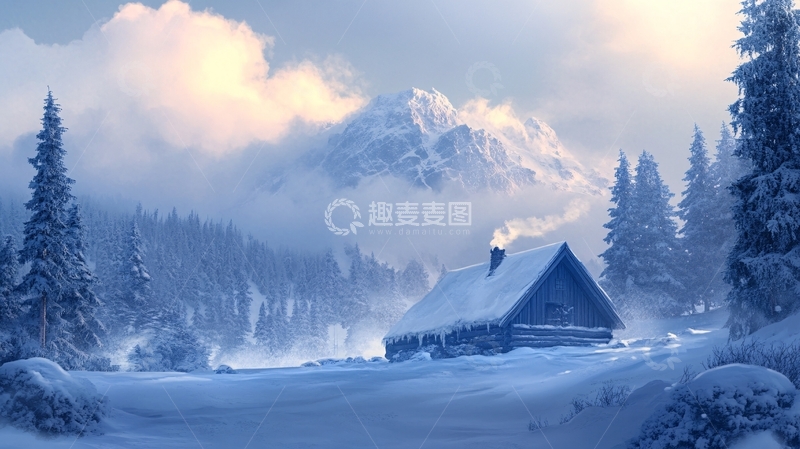 高清大图下载【趣麦麦图】唯美冬天壁纸背景1