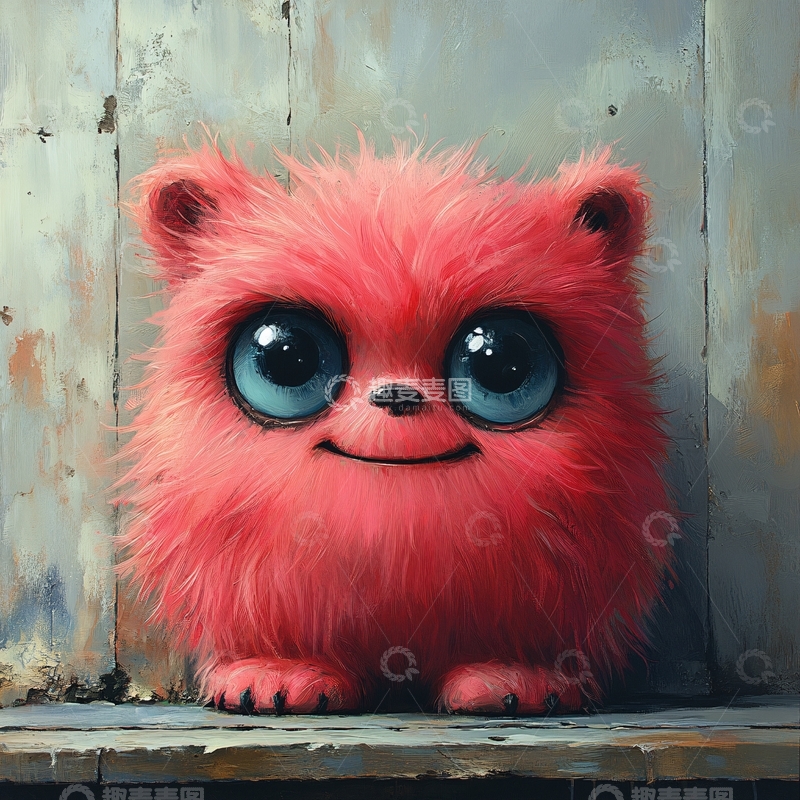 高清大图下载【趣麦麦图】毛茸茸风格插画8
