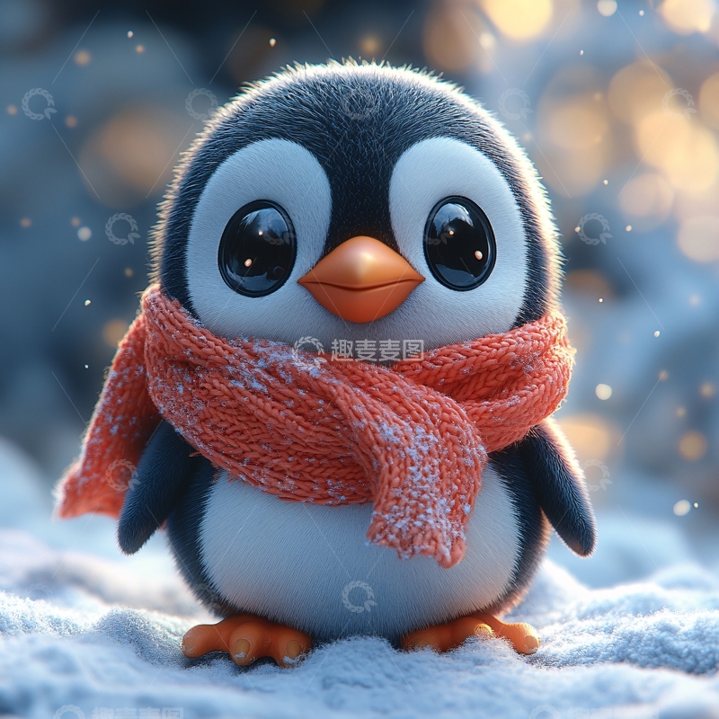 原创卡通小企鹅5