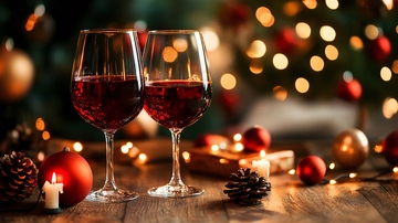 红酒杯暖色背景3