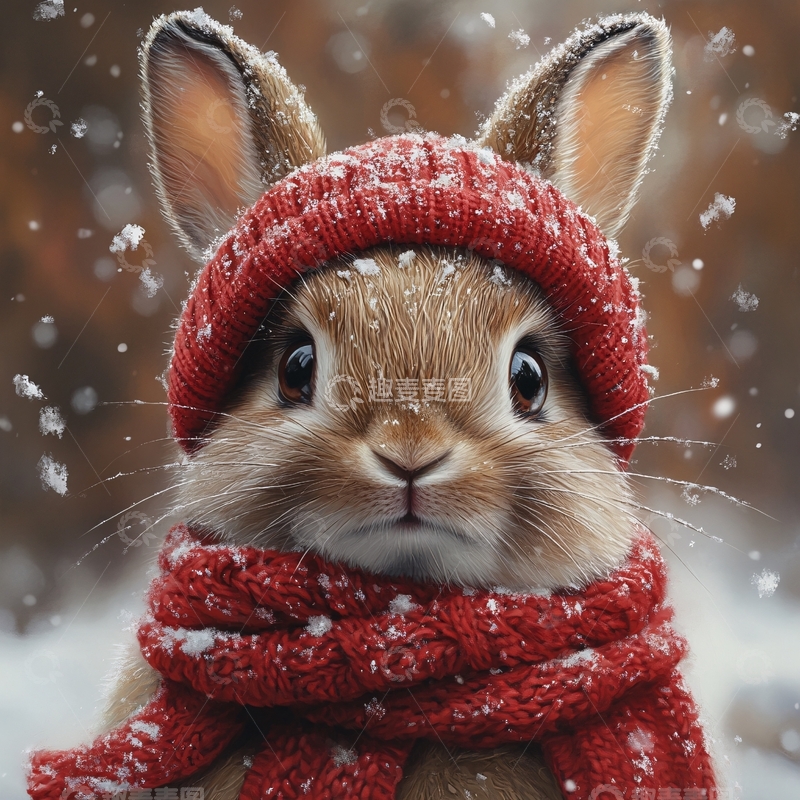 高清大图下载【趣麦麦图】小兔临摹29