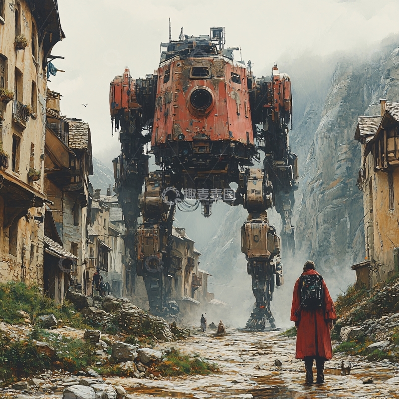 高清大图下载【趣麦麦图】科幻巨兽