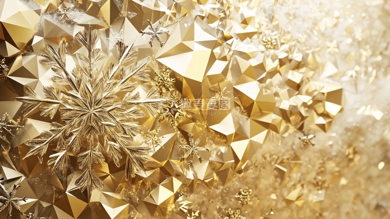 高清大图下载【趣麦麦图】金色立体感背景1