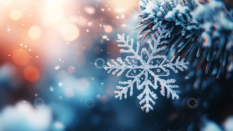 高清大图下载【趣麦麦图】唯美雪花10