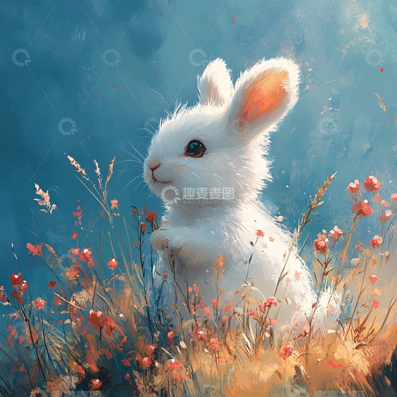 高清大图下载【趣麦麦图】小兔临摹32
