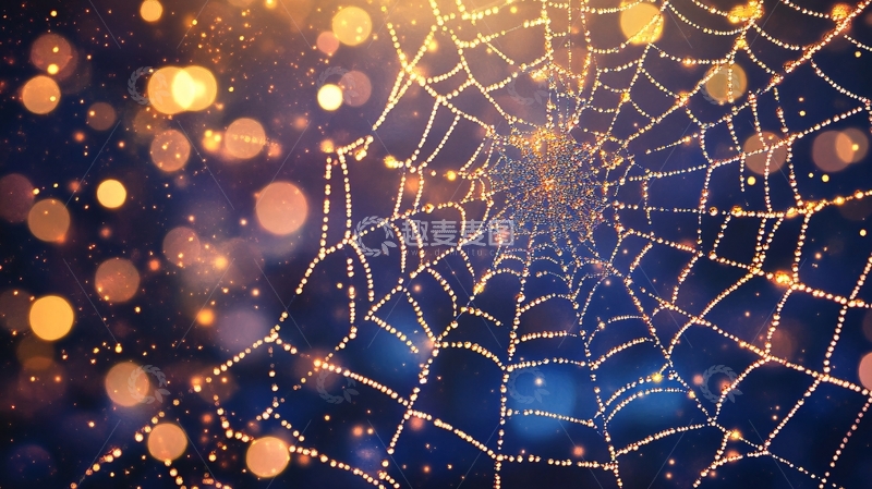 高清大图下载【趣麦麦图】蛛网背景