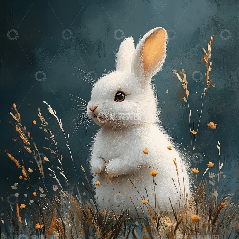 高清大图下载【趣麦麦图】小兔临摹30