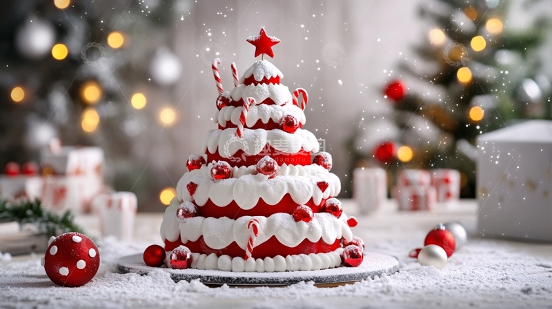 高清大图下载【趣麦麦图】蛋糕圣诞树