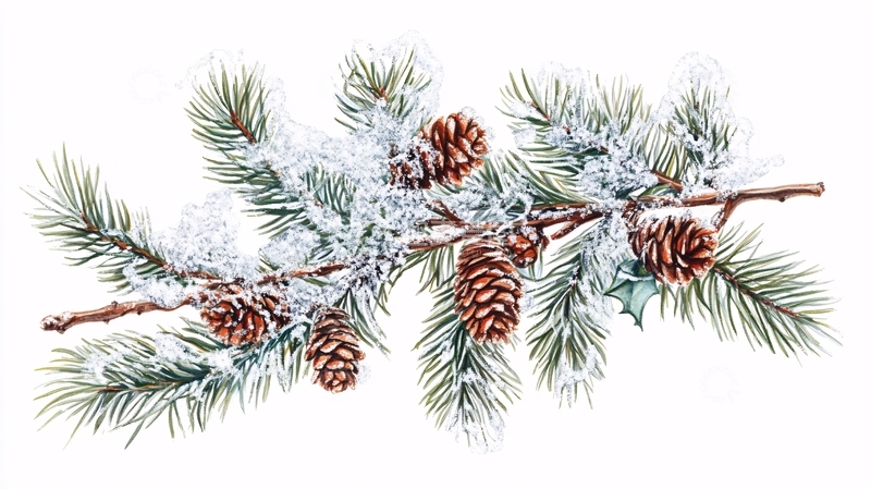 高清大图下载【趣麦麦图】圣诞树和冬日装饰