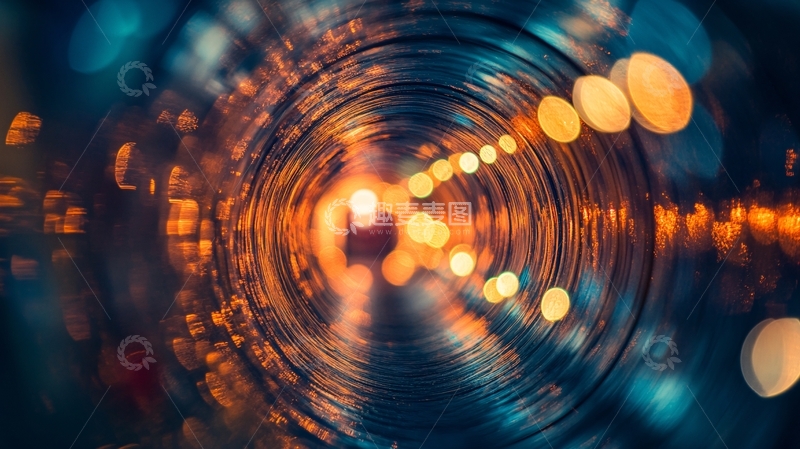 高清大图下载【趣麦麦图】蓝地旋转虚化