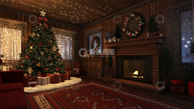 高清大图下载【趣麦麦图】美式圣诞风格11