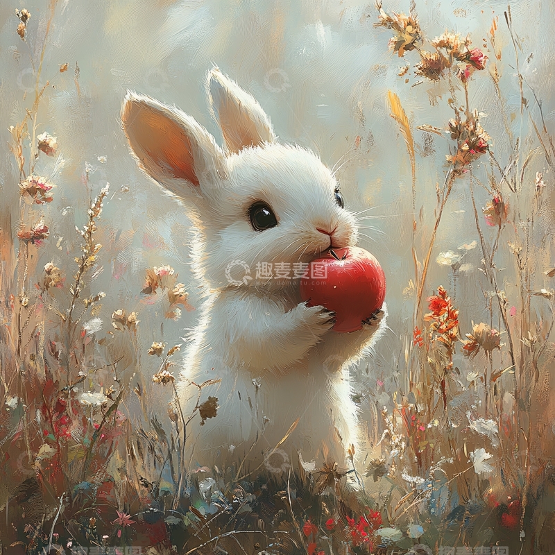 高清大图下载【趣麦麦图】小兔临摹37