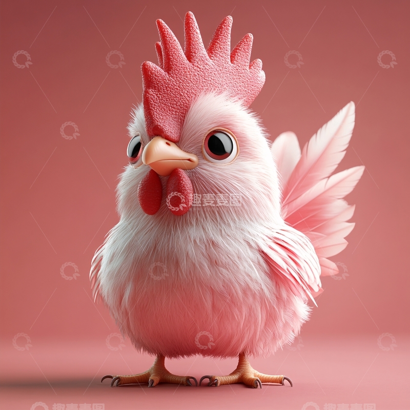 高清大图下载【趣麦麦图】原创卡通鸡