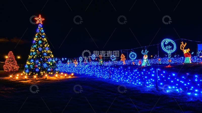 高清大图下载【趣麦麦图】圣诞节灯展3
