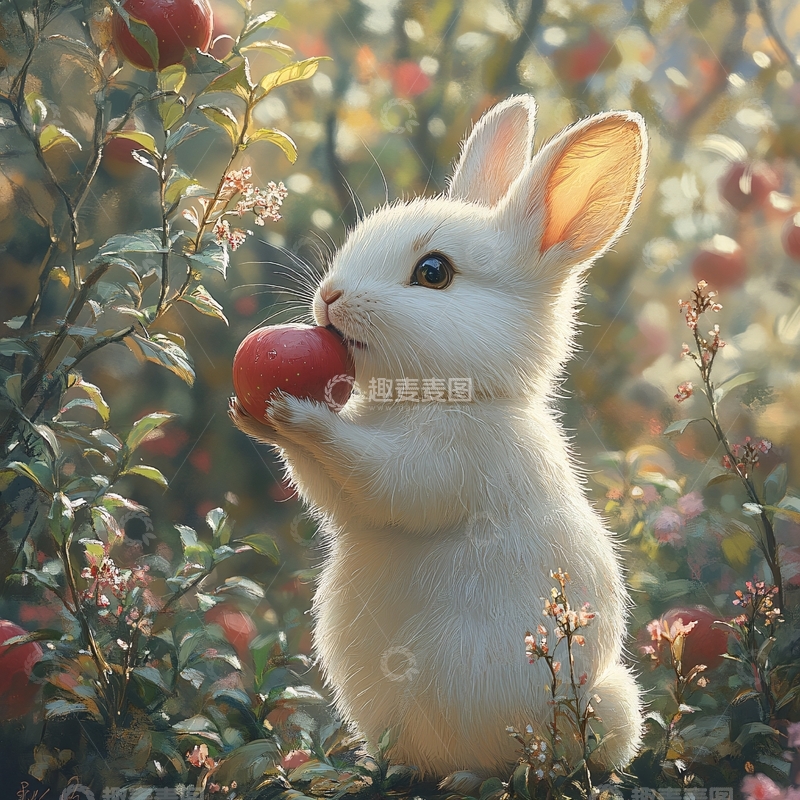 高清大图下载【趣麦麦图】小兔临摹36
