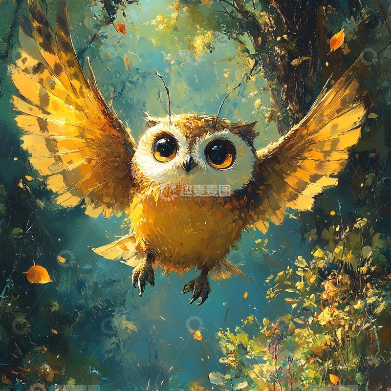 高清大图下载【趣麦麦图】猫头鹰临摹14