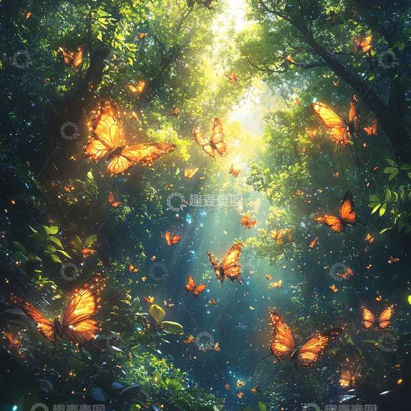 高清大图下载【趣麦麦图】蝴蝶梦幻境界4