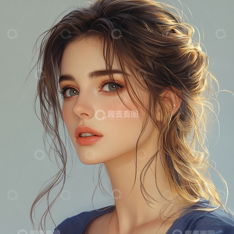 高清大图下载【趣麦麦图】写实人物插画27