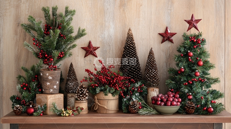 高清大图下载【趣麦麦图】圣诞室内摆设