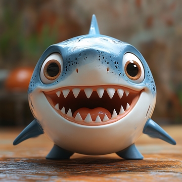 开心小鲨鱼厨师头像1