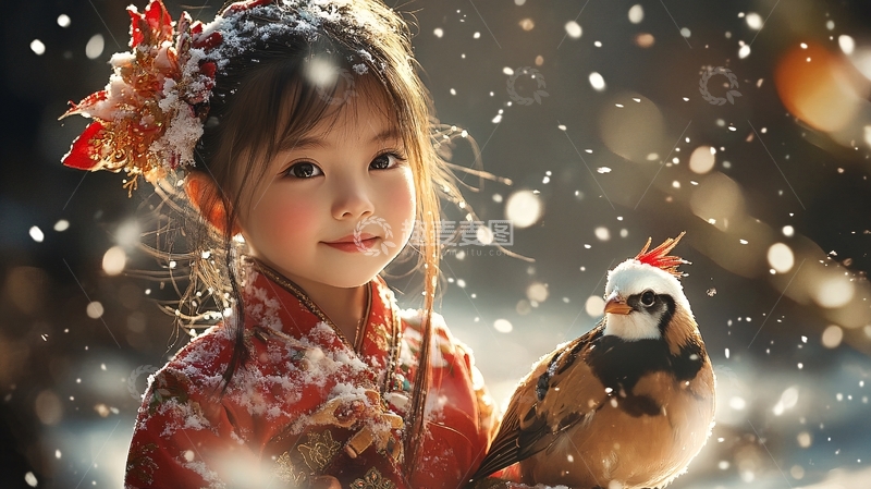 高清大图下载【趣麦麦图】怡然自得的小女孩壁纸5