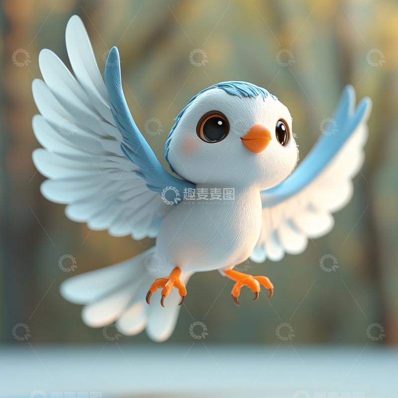 高清大图下载【趣麦麦图】原创卡通小鸟1
