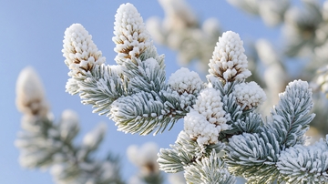 松林白日宁静景