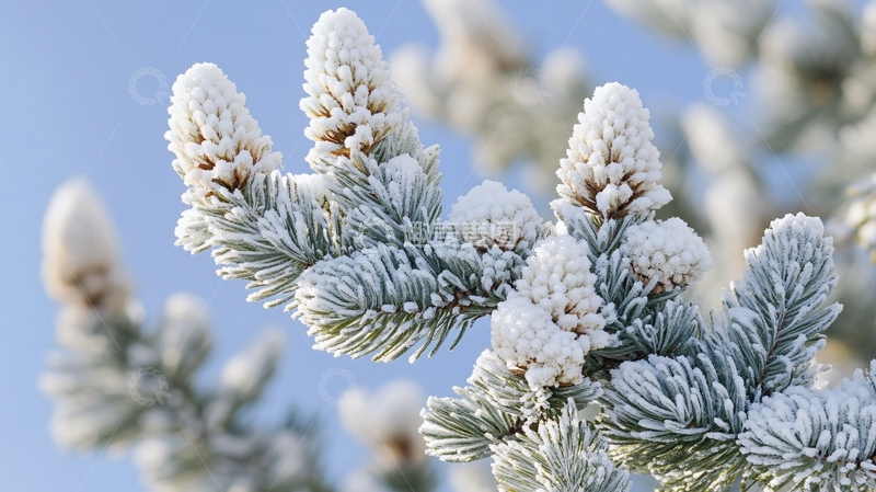 高清大图下载【趣麦麦图】松林白日宁静景