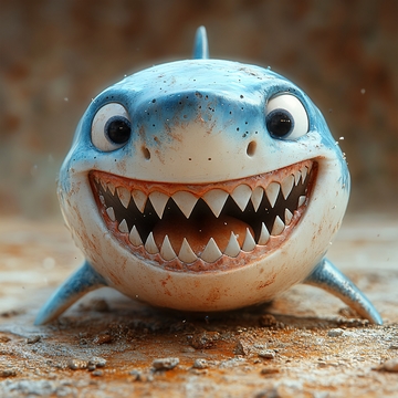 开心小鲨鱼厨师头像3