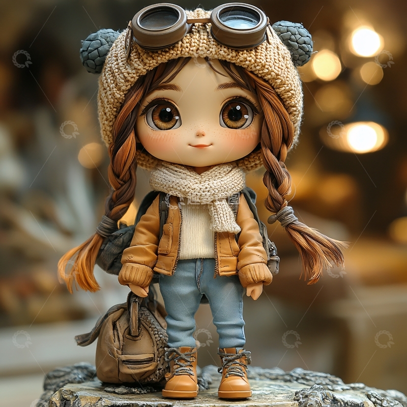 高清大图下载【趣麦麦图】小女孩摆件3