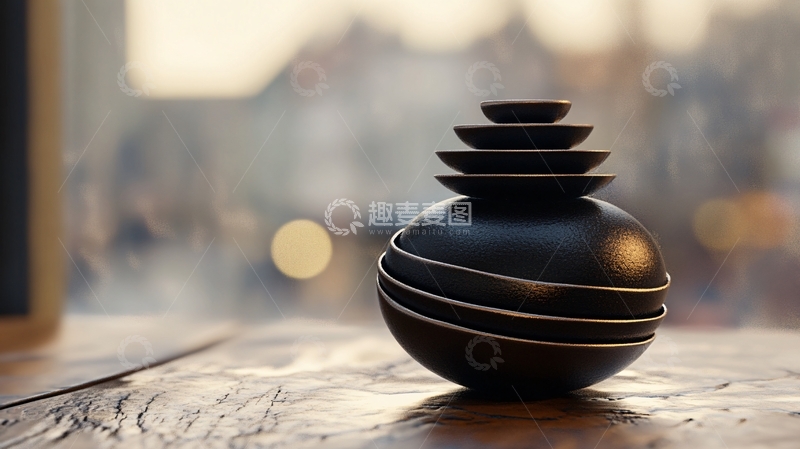 高清大图下载【趣麦麦图】黑陶香薰
