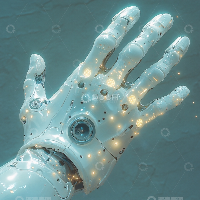 高清大图下载【趣麦麦图】科技手素材2