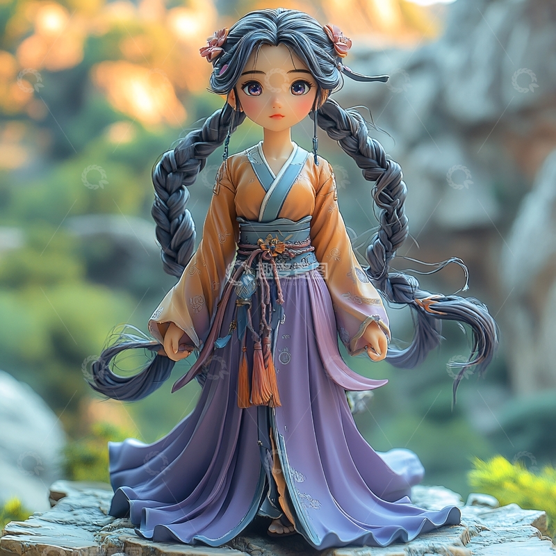 高清大图下载【趣麦麦图】古代人物手办